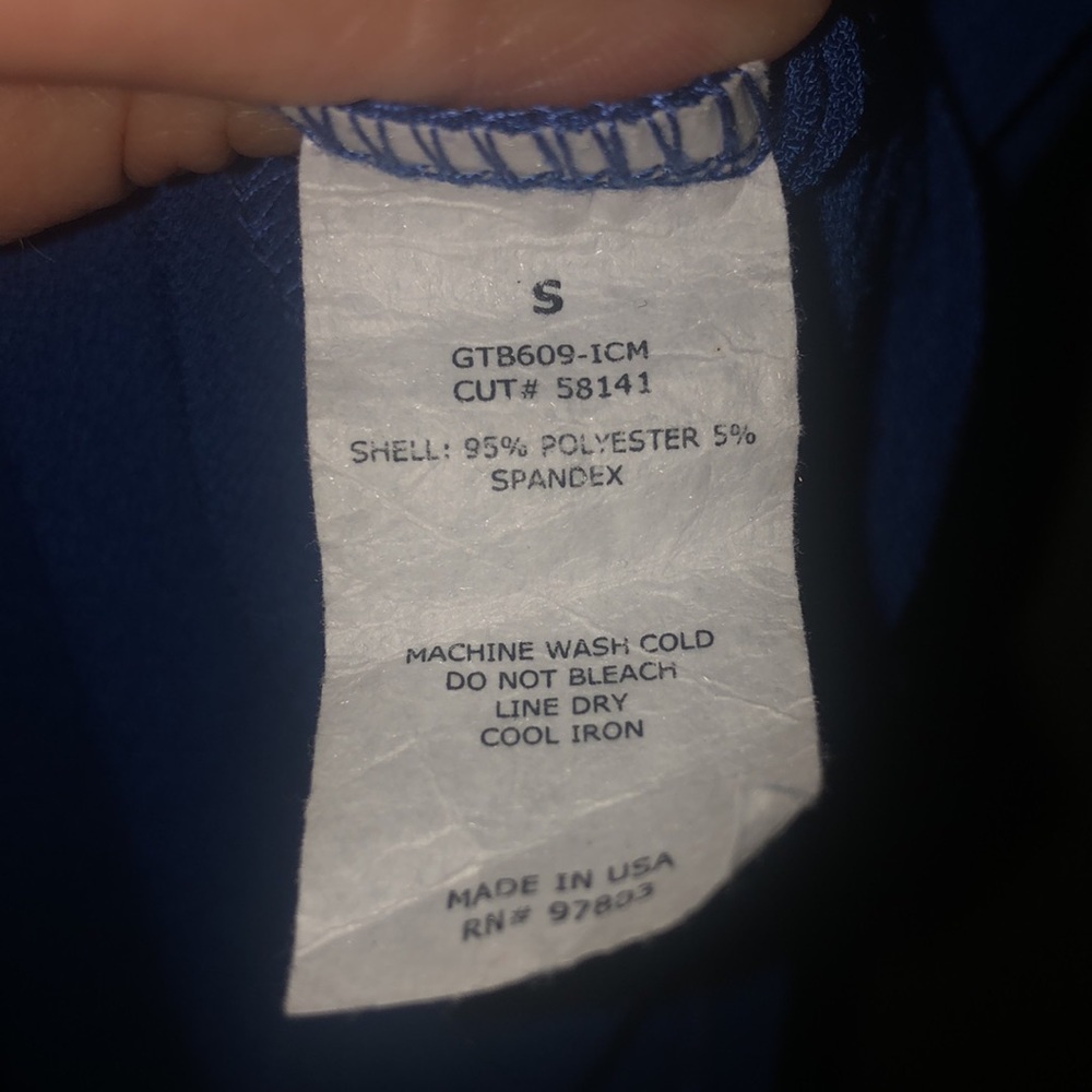 Green Envelope brand royal blue blouse Size S - Picture 5 of 5
